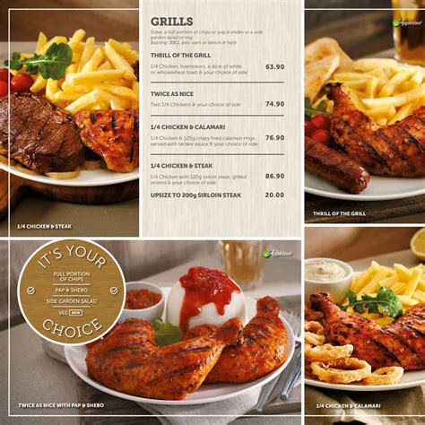 Wimpy Menu Prices & Specials