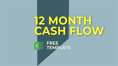 12 Month Cash Flow Statement Template | eFinancialModels