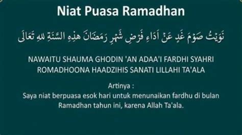 Doa Niat Puasa Ramadhan Lengkap, serta Waktu yang Tepat untuk Dibaca ...