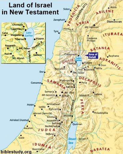 Bible Maps New Testament I Holy Land Map Time Jesus | Yale Bible Study