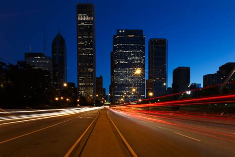 City Traffic At Night Free Stock Photo - Public Domain Pictures