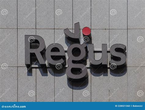 Regus Logo editorial stock photo. Image of building - 228021368