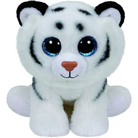 TY Beanie Boos - Tundra The White Tiger (Glitter Eyes) Small 6" Plush ...