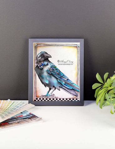 Blue Raven - Art Print – Dancing Raven Designs