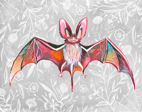 Bat Art Print | Etsy