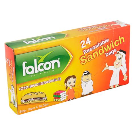 Falcon Resealable Sandwich Bags 24 pcs - Supersavings