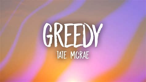 Tate McRae - greedy (Lyrics) - YouTube