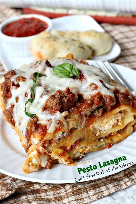 Pesto Lasagna - Can't Stay Out of the Kitchen