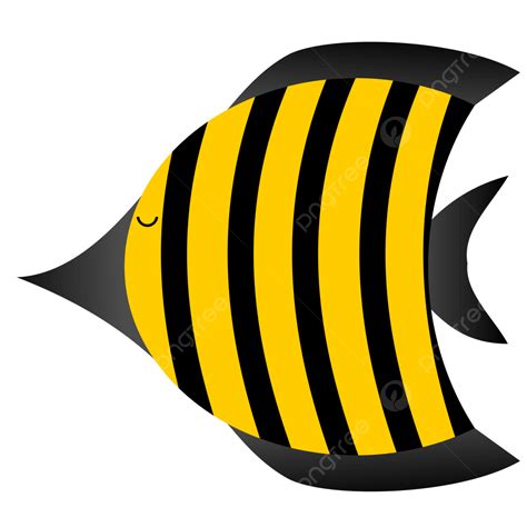 Yellow Fish In The Sea, Fish, Yellow, Sea PNG and Vector with ...