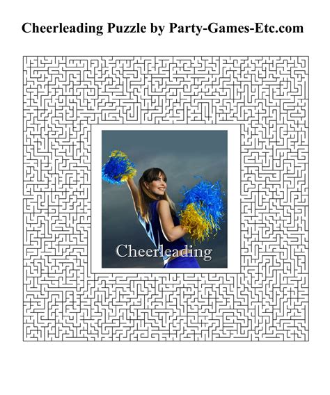 Cheerleading Party Games, Free Printable Games and Activities for a ...