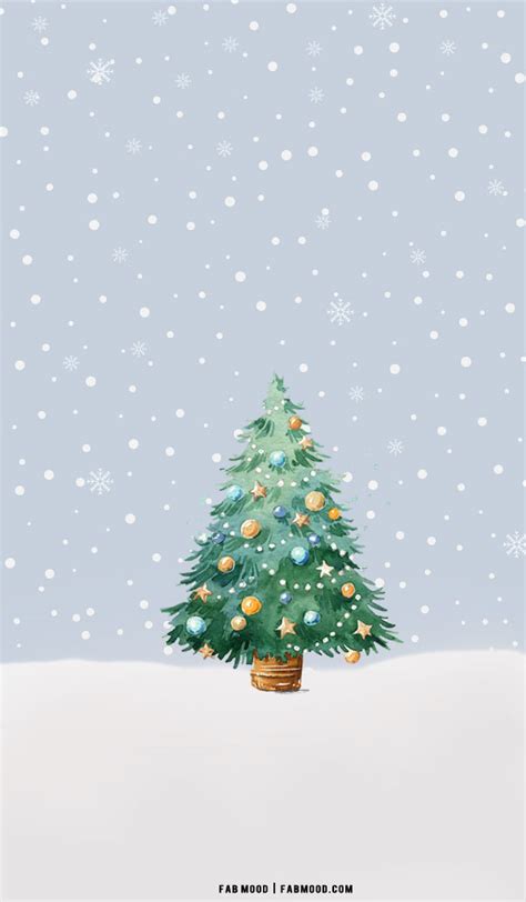 30+ Christmas Aesthetic Wallpapers : Snow Wallpaper for Phone & iPhone ...