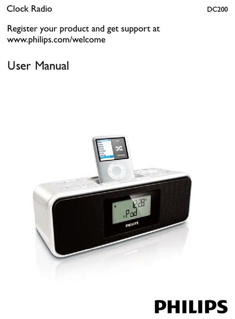 PHILIPS DC200/93 CLOCK RADIO USER MANUAL | ManualsLib