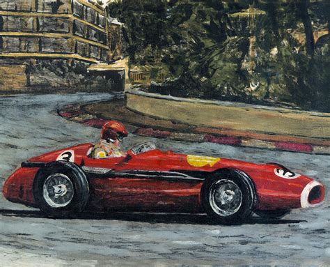 Vintage F1 Monte Carlo Painting by James Haas