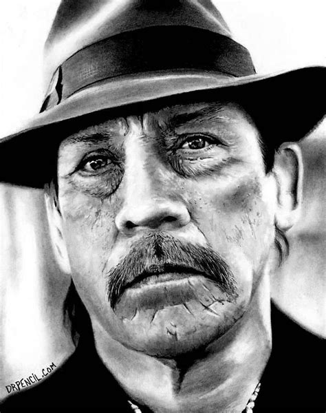 Danny Trejo as Tortuga Drawing by Rick Fortson - Pixels