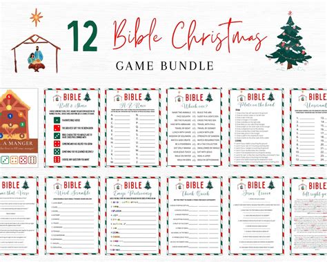 Church Christmas Party Games Christmas Bible Games - Etsy