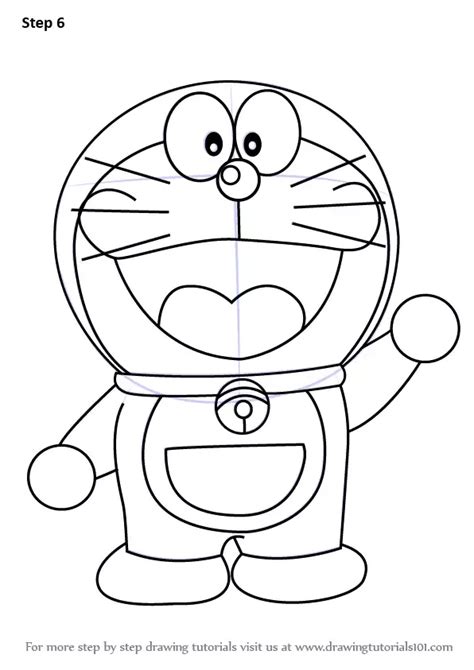 Learn How to Draw Doraemon (Doraemon) Step by Step : Drawing Tutorials ...