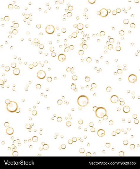 Realistic soda champagne bubbles Royalty Free Vector Image