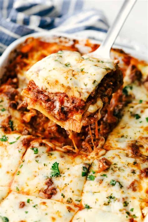 Lasagna With White Sauce Ground Beef | Recipes Carte