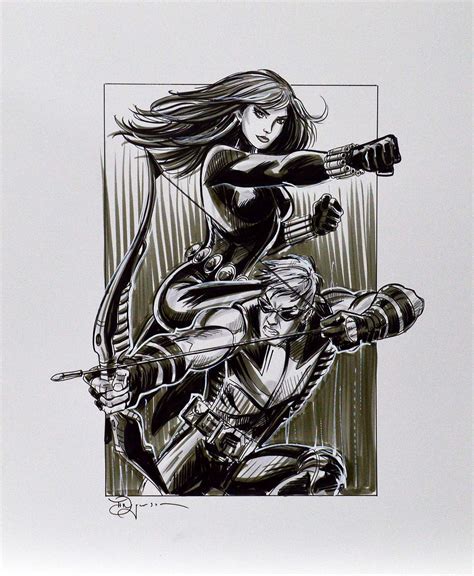 Black Widow and Hawkeye | Castle Fine Art