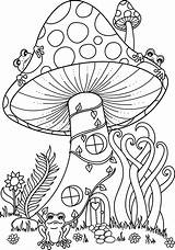 Mushroom Coloring Page Vector Art Icons And Graphics For Free Download sketch template
