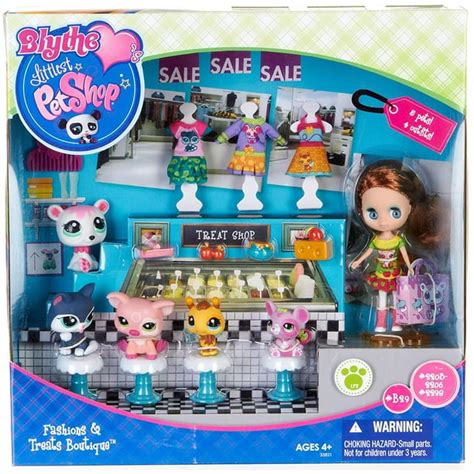 Littlest Pet Shop Blythe Treat Boutique Shop Playset With Doll & Pet ...