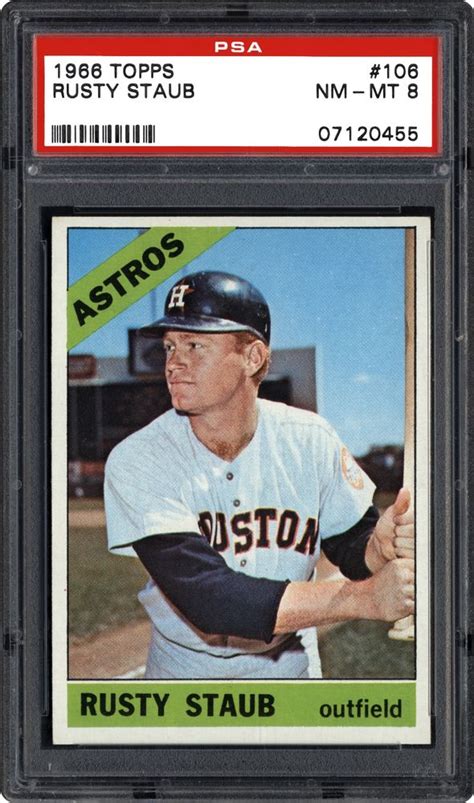 Auction Prices Realized Baseball Cards 1966 TOPPS Rusty Staub Summary