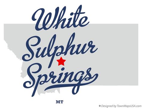 Map of White Sulphur Springs, MT, Montana