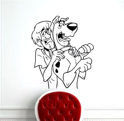 Scooby Doo Wall Decal Classic Cartoons Vinyl Sticker Nursery Children ...