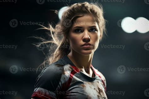 Female rugby players competing on the rugby field 29883756 Stock Photo ...