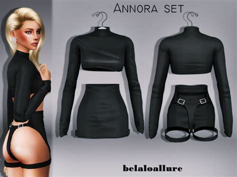 Lana CC Finds - belaloallure3: Annora set new mesh all... | Sims 4 ...