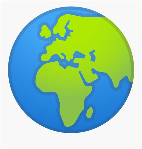 Globe Showing Europe Africa Icon - World Emoji Png , Free Transparent ...