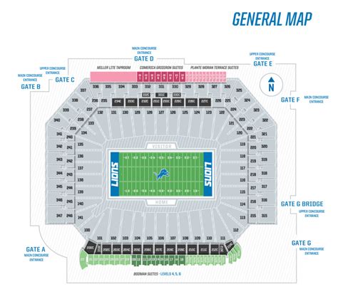 Detroit_Lions_Seating_Chart_052020 - Touchdown Trips