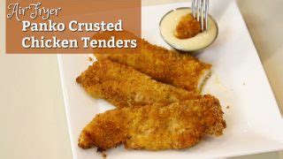 Air Fryer Panko Crusted Chicken Tenders - Amy Learns to Cook