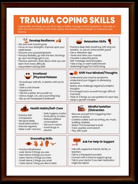 PTSD Trauma Coping Skills Printable Handouts Bundle For Etsy | Coping ...