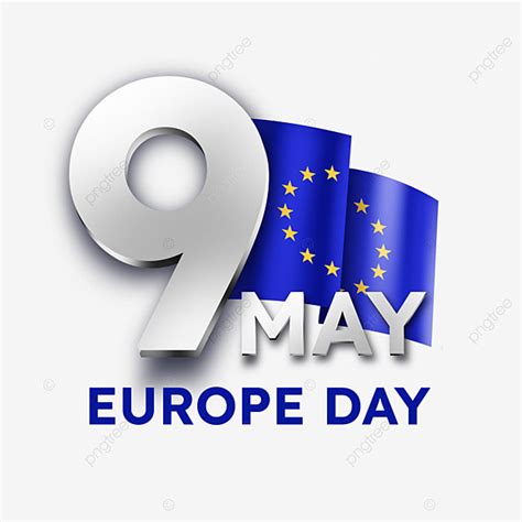 Premium Quality PNG Image, Premium Quality European Day Greeting Emblem Design, Europe Day ...