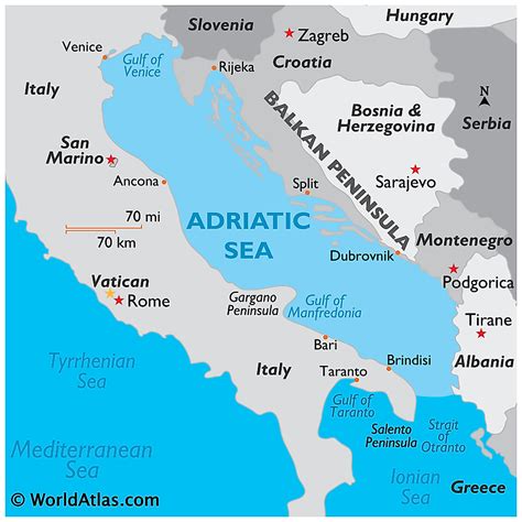 Adriatic Sea - WorldAtlas