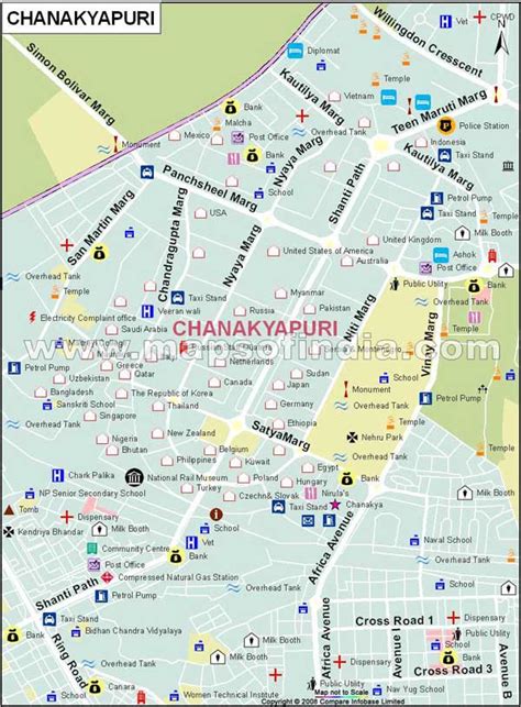 Chanakyapuri Map