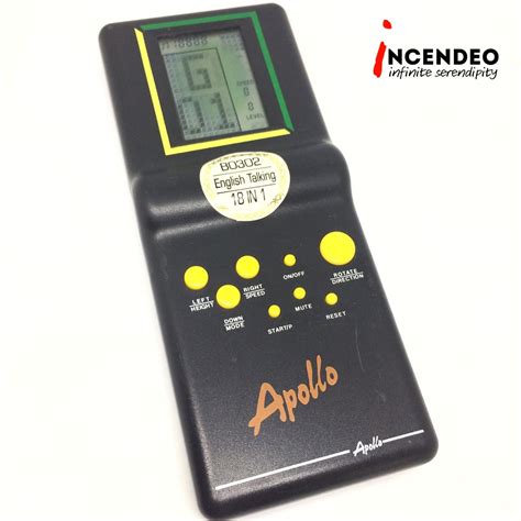 Retro APOLLO Portable 18-in-1 English Talking Bricks Game Console B0302 ...