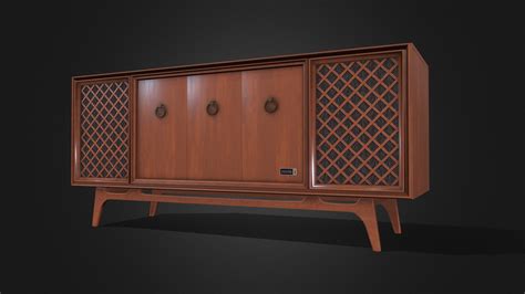 Zenith Console - Mid Century Modern - Download Free 3D model by ...