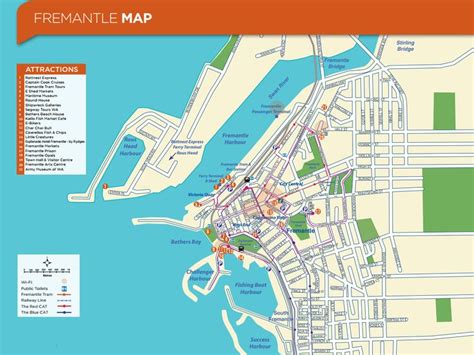 Fremantle Map | Fremantle, Perth australia, Map