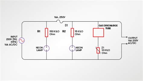 gdt - How does this surge protection circuit work? - Electrical Engineering Stack Exchange