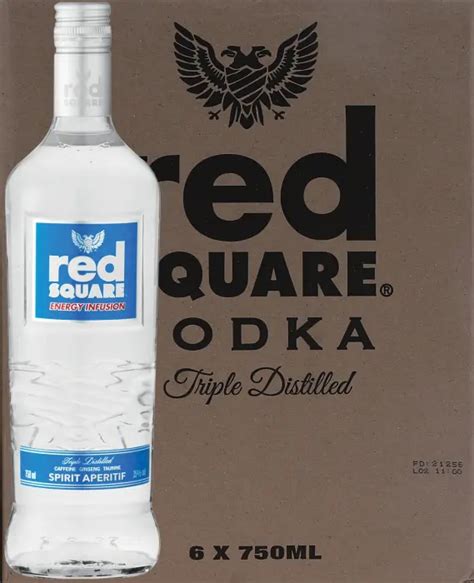 Ultra LiquorsRED SQUARE FLAVOURS VODKA ENERGY 750ML x 6