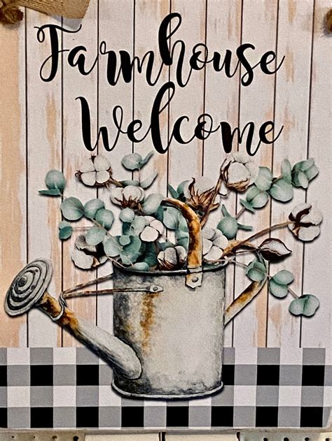 Farmhouse Welcome Signfarmhouse Decorfarmhouse Wall - Etsy