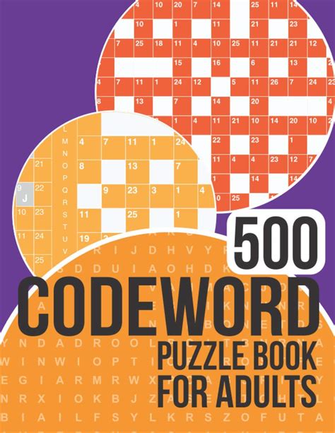 500 Codeword Puzzle Book for Adults: Codewords book with a colossal 500 ...