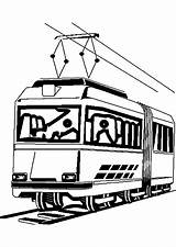 Coloriages Tramway Transport – Dessins à Colorier  sketch template