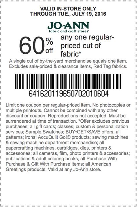 Pin on JoAnn Fabrics Coupons / Discounts