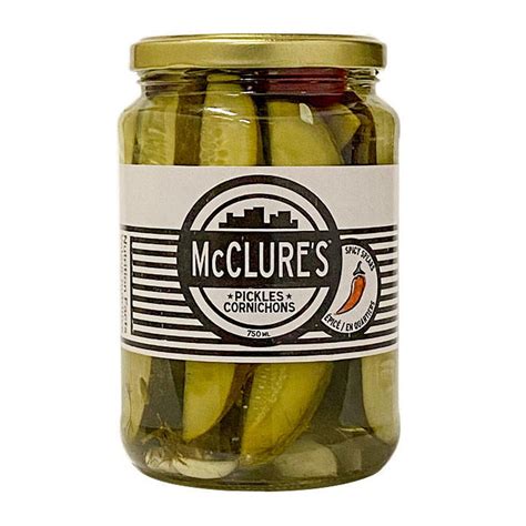 McClures Spicy Spears Pickles 750ml — Aura Natural Market