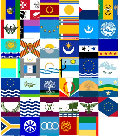 List of Mediterranean Flags (Real or Fictional) - 24/8/2022 : r/vexillology