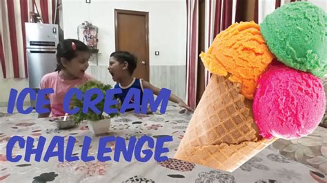 Ice cream challenge - YouTube