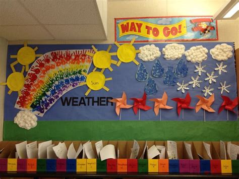 A weather themed bulletin board I did last year. | Weather bulletin board, Seasons activities ...